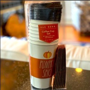 Rae Dunn PUMPKIN SPICE hot cups coffee tea cocoa